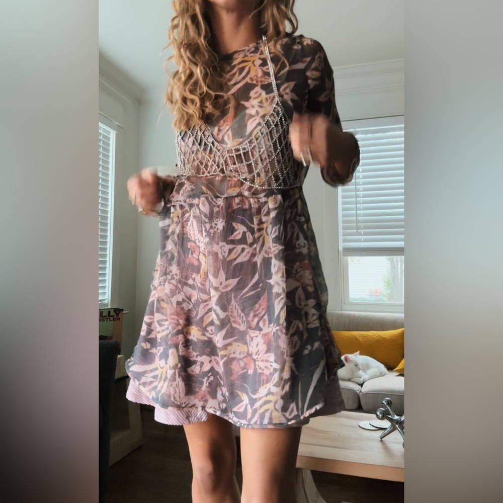 Roxy sheer dress